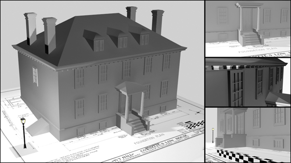 Using 3DS Max to Model the Low House, Piscataway, New Jersey